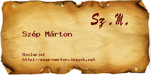 Szép Márton névjegykártya
